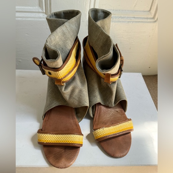 80%20 Molly open toe leather strap booties size 8.5us - Picture 2 of 10